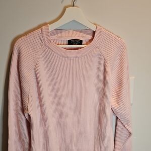 Brunette The Label Light Pink Ribbed Top